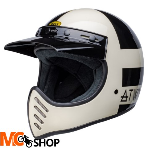 BELL KASK OFF-ROAD MOTO-3 ATWLYD ORBIT WHITE/BLACK BELL KASK OFF-ROAD MOTO-3 ATWLYD ORBIT WHITE/BLACK