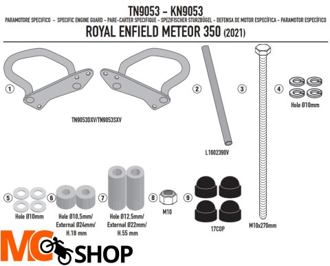 GIVI OSŁONA SILNIKA GMOLE Royal Enfield Meteor 350