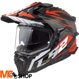 LS2 KASK DUALE MX701 EXPLORER SPIRE BL. TITAN RED