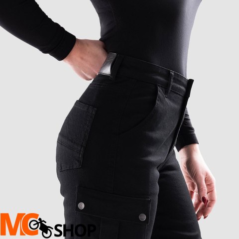 OZONE SPODNIE JEANS JANE LADY JOGGER FIT BLACK OZONE SPODNIE JEANS JANE LADY JOGGER FIT BLACK