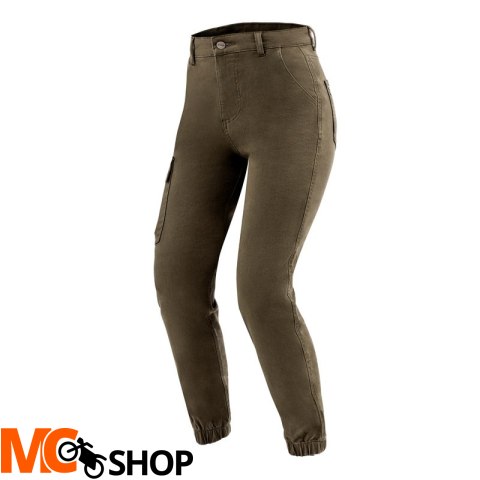 OZONE SPODNIE JEANS JANE LADY JOGGER FIT OLIVE OZONE SPODNIE JEANS JANE LADY JOGGER FIT OLIVE