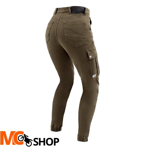 OZONE SPODNIE JEANS JANE LADY JOGGER FIT OLIVE OZONE SPODNIE JEANS JANE LADY JOGGER FIT OLIVE