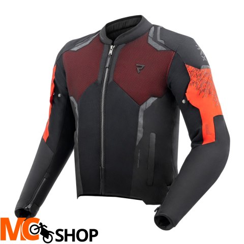 REBELHORN KURTKA MOTOCYKLO TEKSTYLNA JAX BLACK/RED