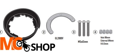 KAPPA MOCOWANIE TANKLOCK BMW R 1300GS 2024