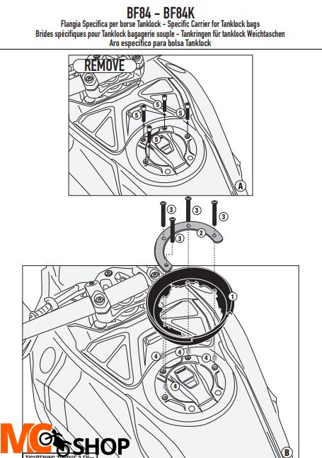 KAPPA MOCOWANIE TANKLOCK BMW R 1300GS 2024 KAPPA MOCOWANIE TANKLOCK BMW R 1300GS 2024