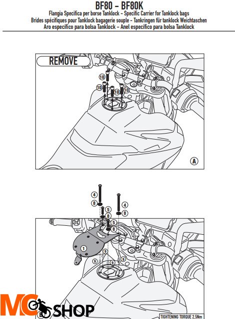 KAPPA MOCOWANIE TANKLOCK KTM 890 SMT '23-, KAPPA MOCOWANIE TANKLOCK KTM 890 SMT '23-,