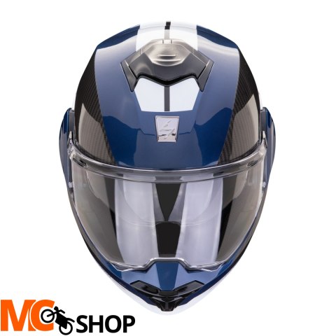 SCORPION KASK SZCZĘKOWY EXO-TECH EVO TEAM BL-BK-WH SCORPION KASK SZCZĘKOWY EXO-TECH EVO TEAM BL-BK-WH