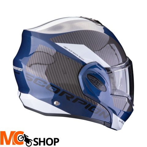 SCORPION KASK SZCZĘKOWY EXO-TECH EVO TEAM BL-BK-WH SCORPION KASK SZCZĘKOWY EXO-TECH EVO TEAM BL-BK-WH