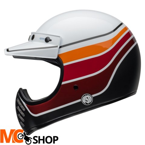 BELL KASK INTEGRALNY MOTO-3 ECE6 RSD BL SA/GL WH/B BELL KASK INTEGRALNY MOTO-3 ECE6 RSD BL SA/GL WH/B