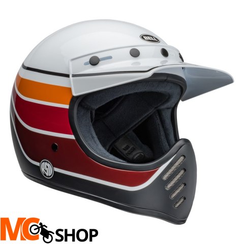 BELL KASK INTEGRALNY MOTO-3 ECE6 RSD BL SA/GL WH/B BELL KASK INTEGRALNY MOTO-3 ECE6 RSD BL SA/GL WH/B