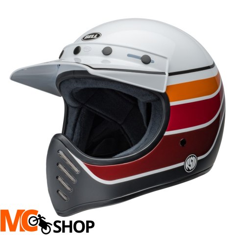 BELL KASK INTEGRALNY MOTO-3 ECE6 RSD BL SA/GL WH/B BELL KASK INTEGRALNY MOTO-3 ECE6 RSD BL SA/GL WH/B