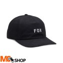 FOX CZAPKA Z DASZKIEM WORDMARK ADJUSTABLE BLACK