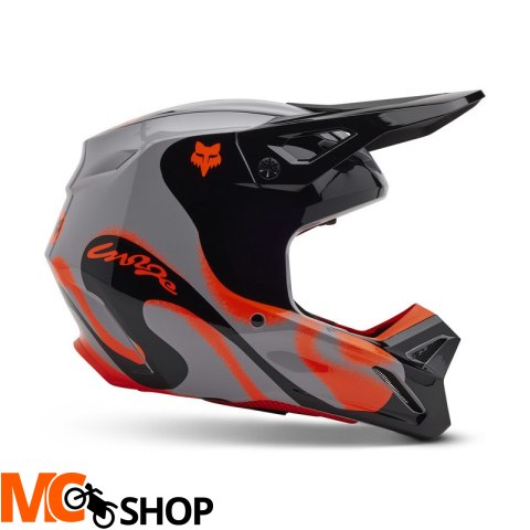 FOX KASK OFF-ROAD V1 EMOTION STEEL GREY