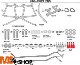 GIVI STELAŻ KUFRÓW BOCZNYCH MONOKEY HONDA CB 125F