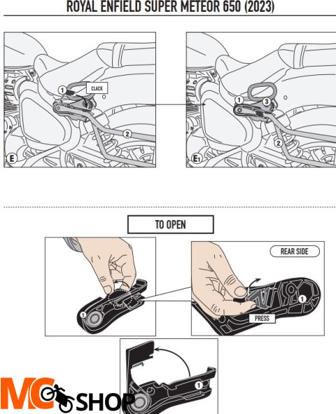 GIVI STELAŻ SAKW BOCZNYCH SERII REMOVE-X ROYAL EN GIVI STELAŻ SAKW BOCZNYCH SERII REMOVE-X ROYAL EN