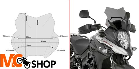 GIVI SZYBA DYMIONA 30 x 42 cm SUZUKI DL 650 V-Stro