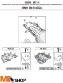 KAPPA STELAŻ KUFRA CENTRALNEGO BMW F 900 GS '24- KAPPA STELAŻ KUFRA CENTRALNEGO BMW F 900 GS '24-