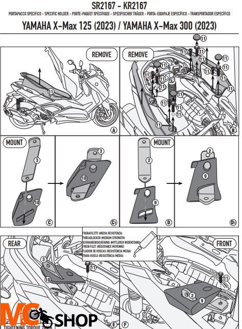 KAPPA STELAŻ KUFRA CENTRALNEGO YAMAHA X MAX 125 KAPPA STELAŻ KUFRA CENTRALNEGO YAMAHA X MAX 125