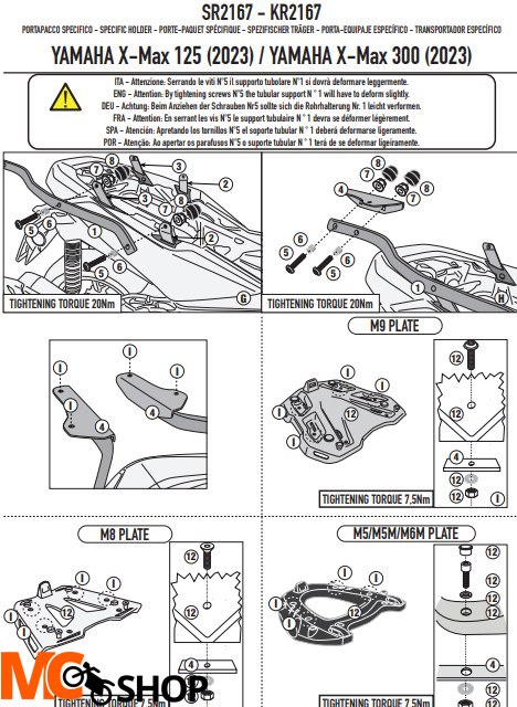 KAPPA STELAŻ KUFRA CENTRALNEGO YAMAHA X MAX 125 KAPPA STELAŻ KUFRA CENTRALNEGO YAMAHA X MAX 125