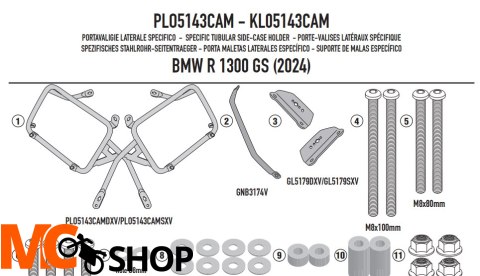 KAPPA STELAŻ KUFRÓW BOCZNYCH MONOKEY CAM SIDE BMW KAPPA STELAŻ KUFRÓW BOCZNYCH MONOKEY CAM SIDE BMW