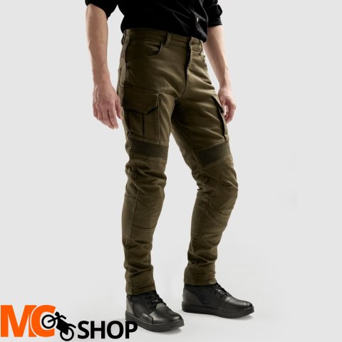 OZONE SPODNIE JEANS FASTER TAPERED FIT OLIVE OZONE SPODNIE JEANS FASTER TAPERED FIT OLIVE