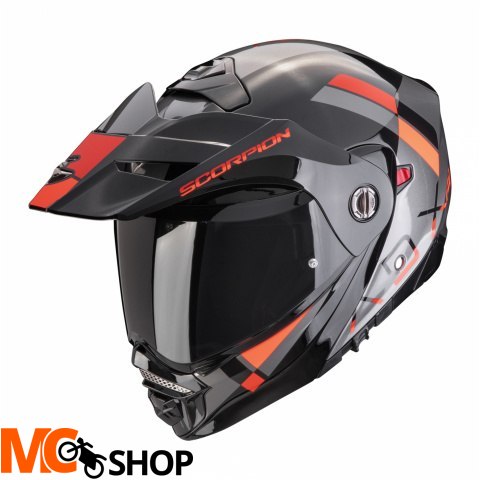 SCORPION KASK SZCZĘKOWY ADX-2 GALANE SILVER-BL-RED SCORPION KASK SZCZĘKOWY ADX-2 GALANE SILVER-BL-RED