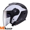 CABERG KASK JET Z BLENDĄ SOHO MILANO BIAŁY/CZ MAT