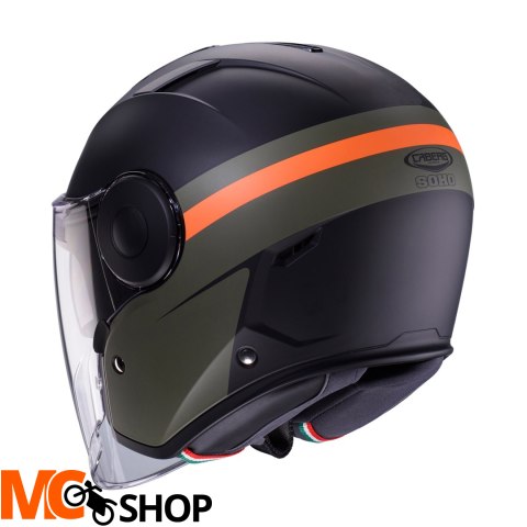 CABERG KASK JET Z BLENDĄ SOHO ZEPHYR CZARN/ZIE/POM CABERG KASK JET Z BLENDĄ SOHO ZEPHYR CZARN/ZIE/POM