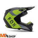 FOX KASK OFF-ROAD JUNIOR V1 LEAN GREY/YELLOW