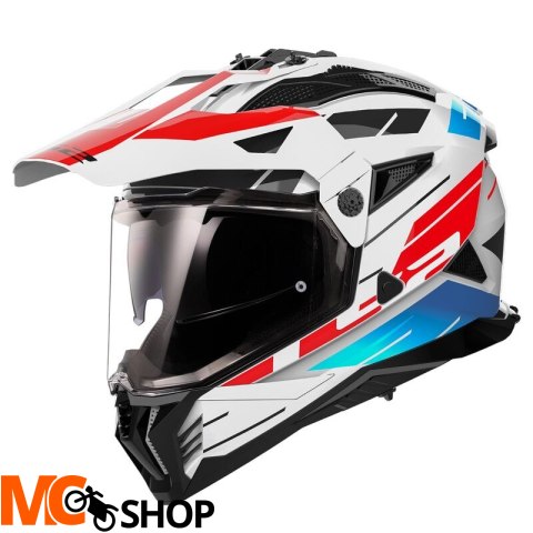 LS2 KASK ADVEN MX702 PIONEER II NAMIB WHITE BL RED