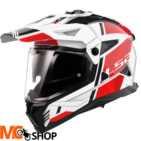 LS2 KASK ADVENT MX702 PIONEER II HILL WHITE RED
