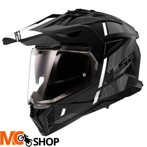 LS2 KASK ADVENTURE MX702 PIONEER II HILL MATT BL/W