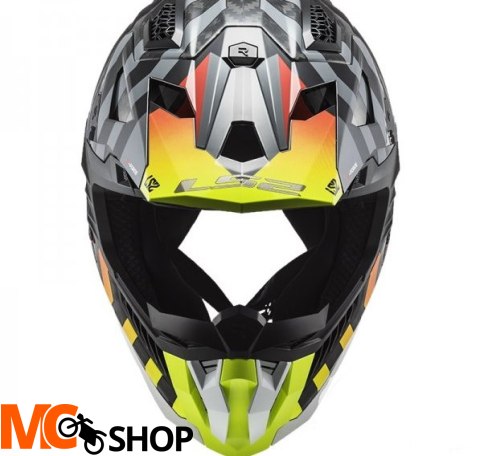 LS2 KASK CROSS MX703 C X-FORCE BARRIER YEL. RED-06 LS2 KASK CROSS MX703 C X-FORCE BARRIER YEL. RED-06
