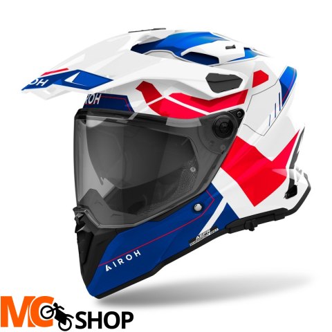 AIROH KASK DUALE COMMANDER 2 REVEAL BLUE/RED GLOSS