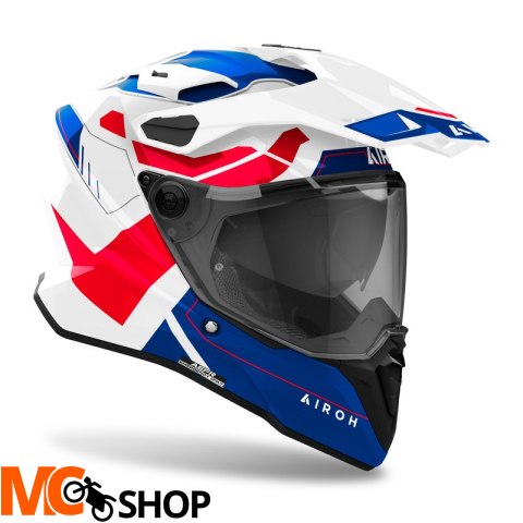 AIROH KASK DUALE COMMANDER 2 REVEAL BLUE/RED GLOSS AIROH KASK DUALE COMMANDER 2 REVEAL BLUE/RED GLOSS