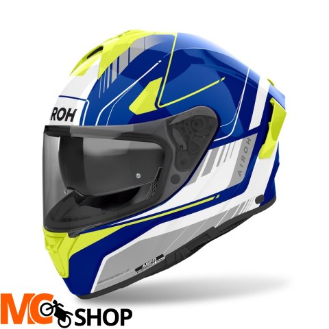 AIROH KASK INTEGRALNY SPARK 2 CHRONO BLUE/YELLOW G AIROH KASK INTEGRALNY SPARK 2 CHRONO BLUE/YELLOW G