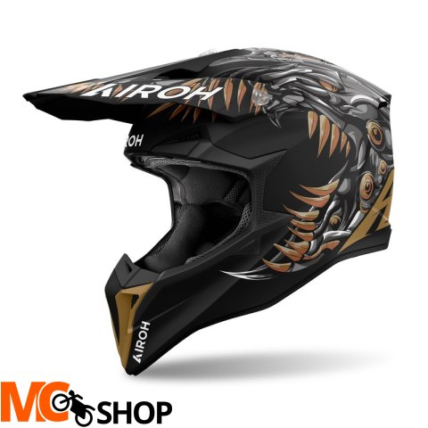 AIROH KASK OFF-ROAD WRAAAP CYBORG MATT