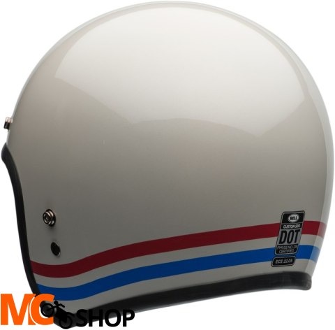 BELL KASK OTWARTY C 500 ECE6 STRIPES PEARL WH R BL BELL KASK OTWARTY C 500 ECE6 STRIPES PEARL WH R BL