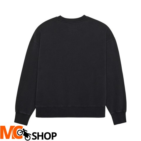 FOX BLUZA WORDMARK OVERSIZED FLEECE CREW BLACK FOX BLUZA WORDMARK OVERSIZED FLEECE CREW BLACK