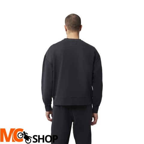 FOX BLUZA WORDMARK OVERSIZED FLEECE CREW BLACK FOX BLUZA WORDMARK OVERSIZED FLEECE CREW BLACK