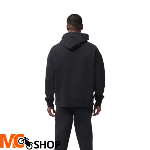 FOX BLUZA Z KAPTUREM WORDMARK OVER FLEECE PO BLACK