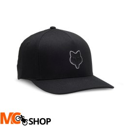 FOX CZAPKA Z DASZKIEM HEAD FLEXFIT BLACK