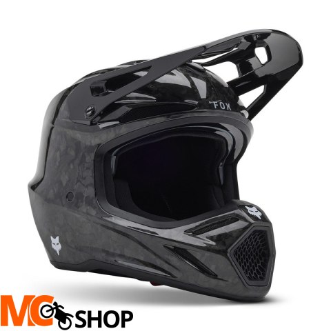 FOX KASK OFF-ROAD V3 RS CARBON SOLID BLACK