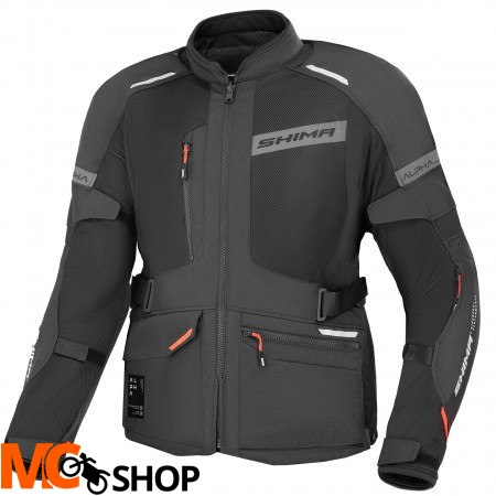 SHIMA KURTKA MOTOCYKLOWA ALPHA MEN JKT BLACK