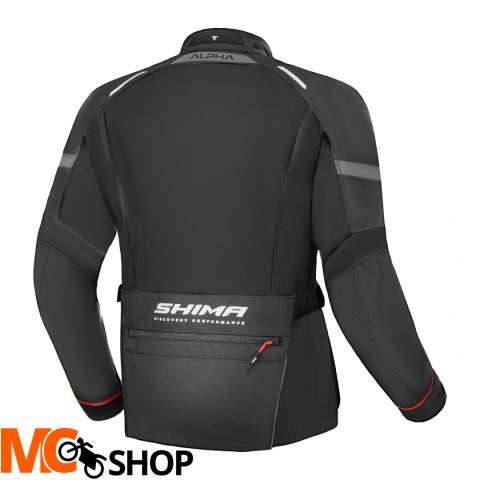 SHIMA KURTKA MOTOCYKLOWA ALPHA MEN JKT BLACK SHIMA KURTKA MOTOCYKLOWA ALPHA MEN JKT BLACK