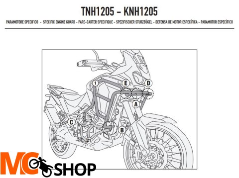 GIVI OSŁONA SILNIKA GMOLE HONDA CRF1100L Africa Tw GIVI OSŁONA SILNIKA GMOLE HONDA CRF1100L Africa Tw