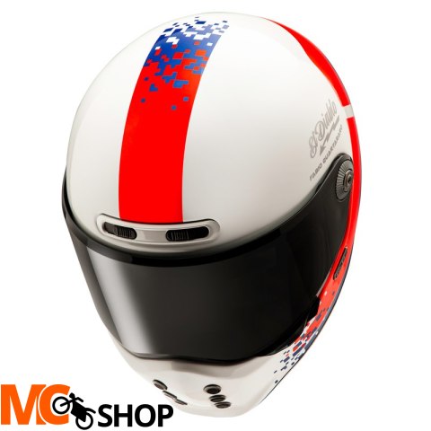 HJC KASK INTEGRALNY V10 FQ20 RETRO WHITE/RD/BLUE HJC KASK INTEGRALNY V10 FQ20 RETRO WHITE/RD/BLUE