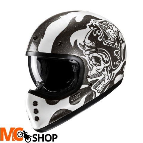 HJC KASK INTEGRALNY V60 FLAME BLACK/WHITE HJC KASK INTEGRALNY V60 FLAME BLACK/WHITE
