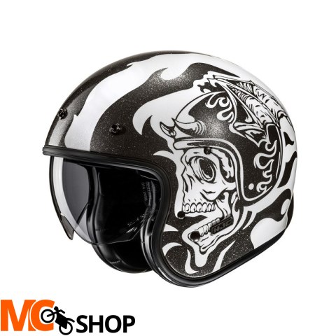 HJC KASK OTWARTY V31 FLAME WHITE/BLACK HJC KASK OTWARTY V31 FLAME WHITE/BLACK