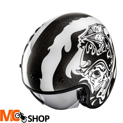 HJC KASK OTWARTY V31 FLAME WHITE/BLACK HJC KASK OTWARTY V31 FLAME WHITE/BLACK